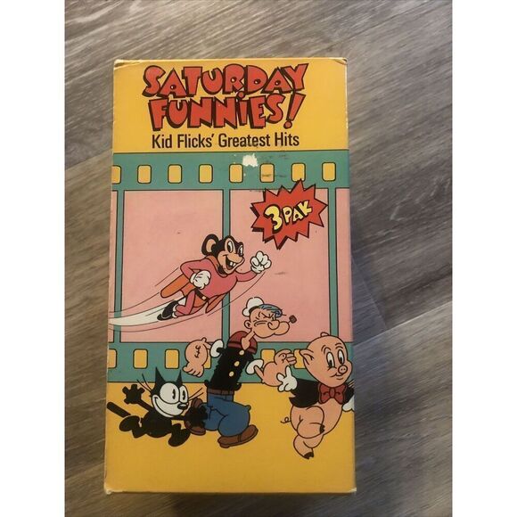 Saturday Funnies - Kid Flicks Greatest Hits - 3 VHS Tapes. - Picture 2 of 15